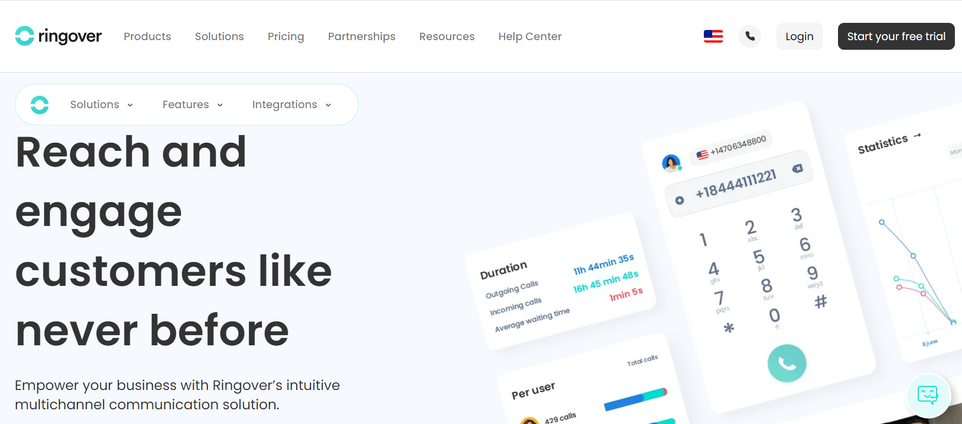 ringover homepage